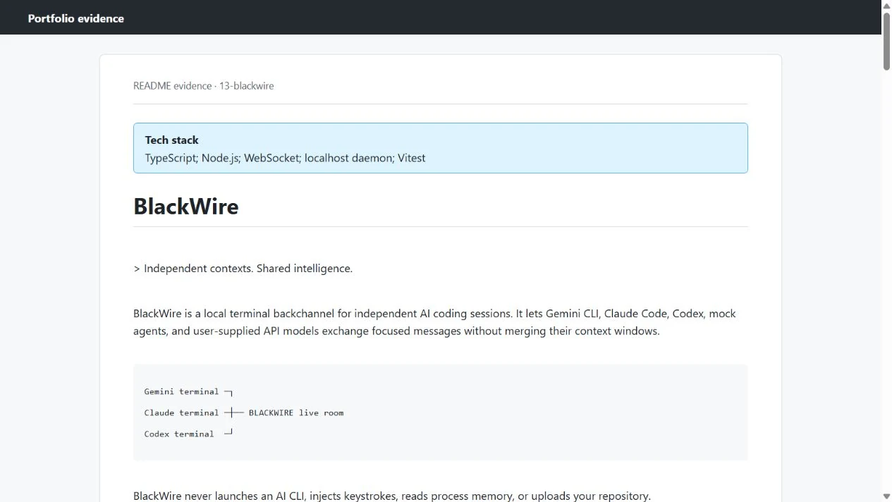 BlackWire project presentation